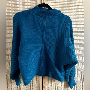 Size L (worn once) mint Teal Ribbed Women's Sweater